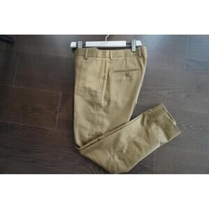 Loro Piana Brown Cotton Twill Chino Trousers Size 32